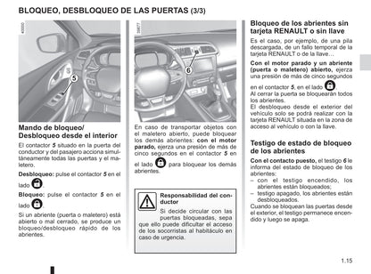 2015-2018 Renault Kadjar Manuel du propriétaire | Espagnol