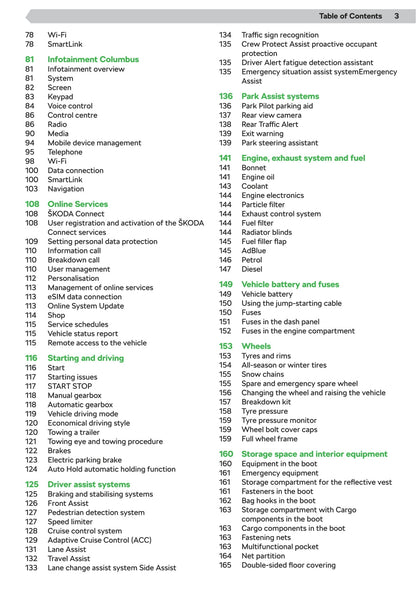 2020 Skoda Octavia Owner's Manual | English