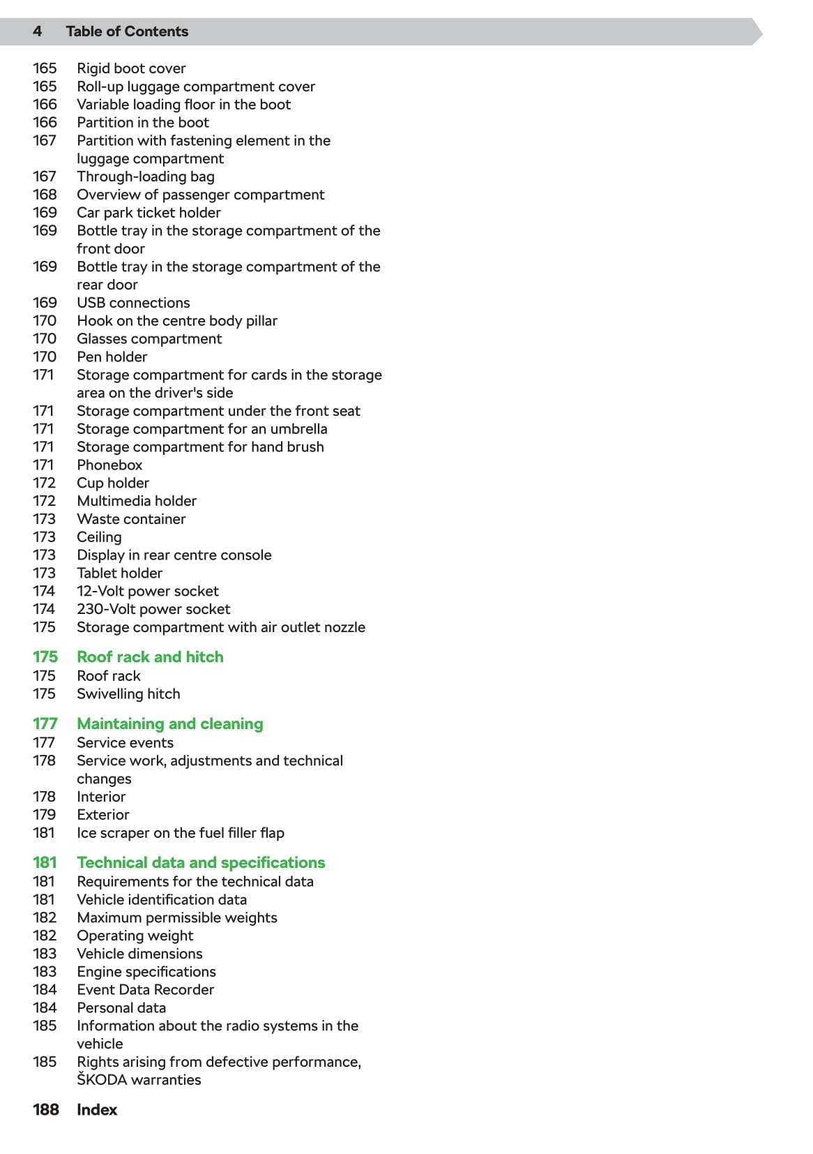 2020 Skoda Octavia Owner's Manual | English