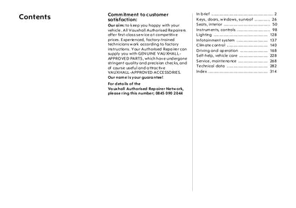 2007-2008 Vauxhall Vectra Gebruikershandleiding | Engels