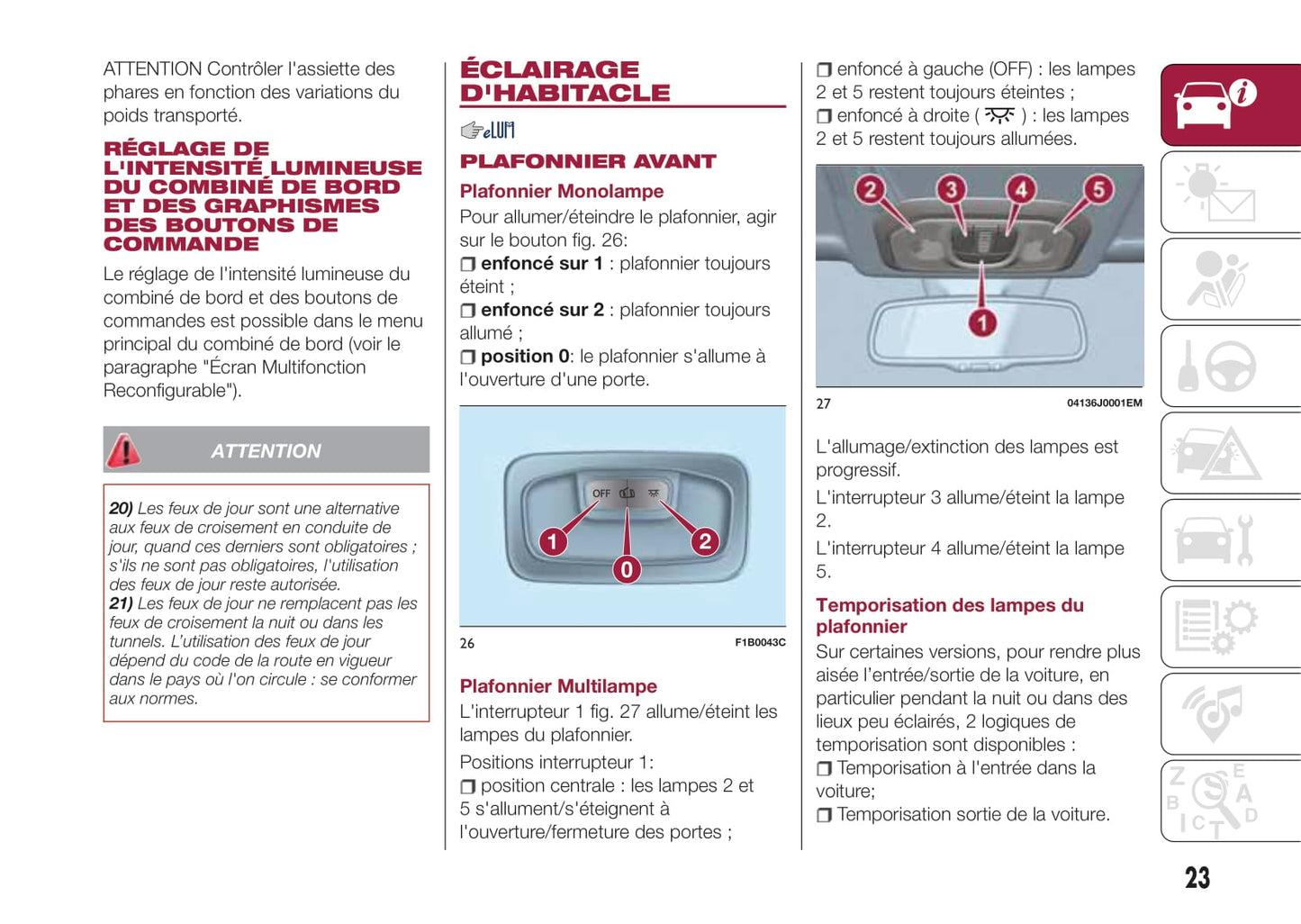 2017-2018 Fiat Tipo 4 Doors Owner's Manual | French