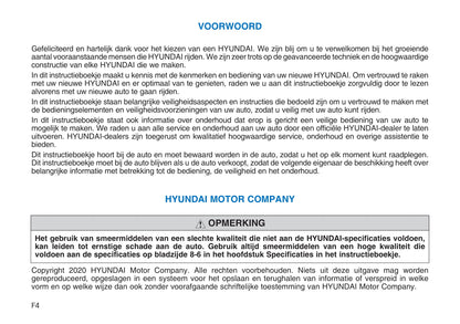 2020-2021 Hyundai Nexo Owner's Manual | Dutch