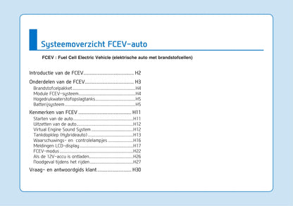 2020-2021 Hyundai Nexo Owner's Manual | Dutch