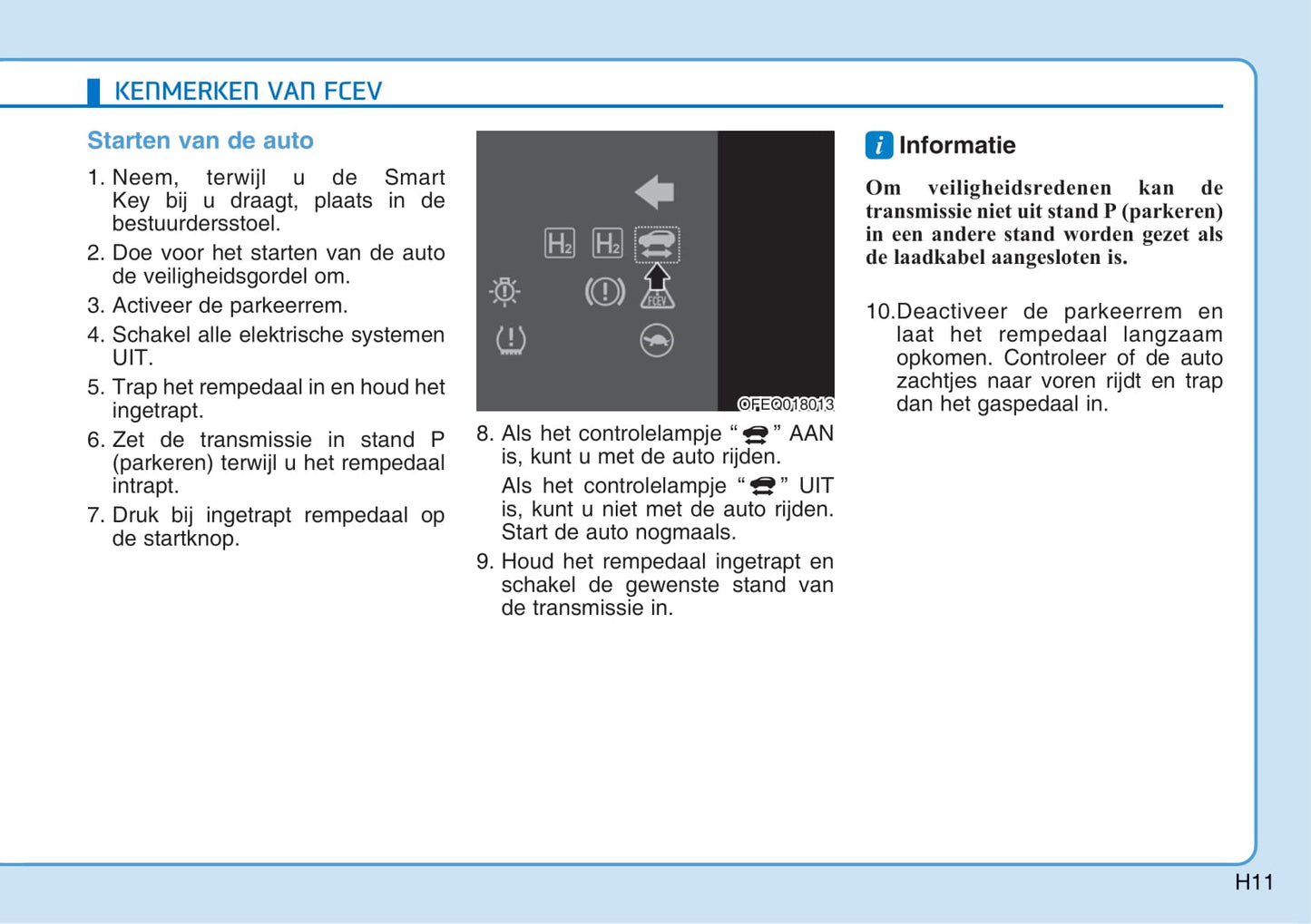 2020-2021 Hyundai Nexo Owner's Manual | Dutch