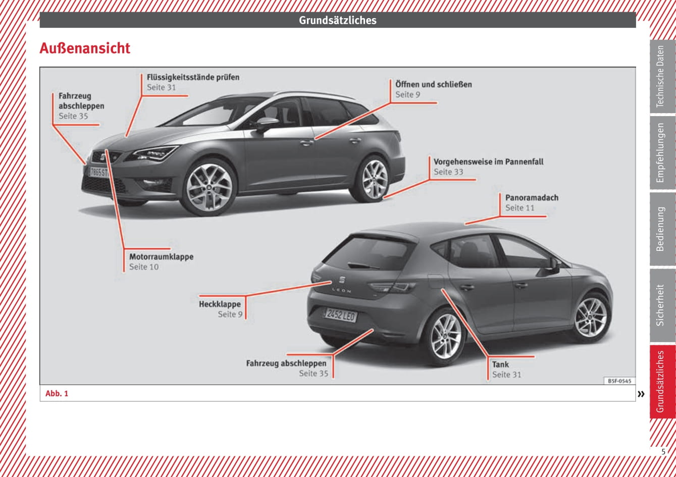 2009-2013 Seat Leon Bedienungsanleitung | Deutsch