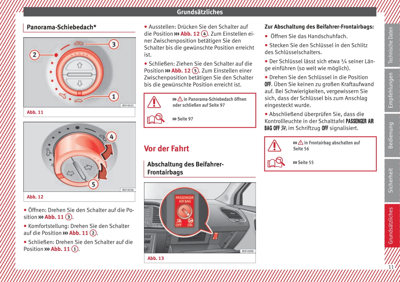 2009-2013 Seat Leon Bedienungsanleitung | Deutsch