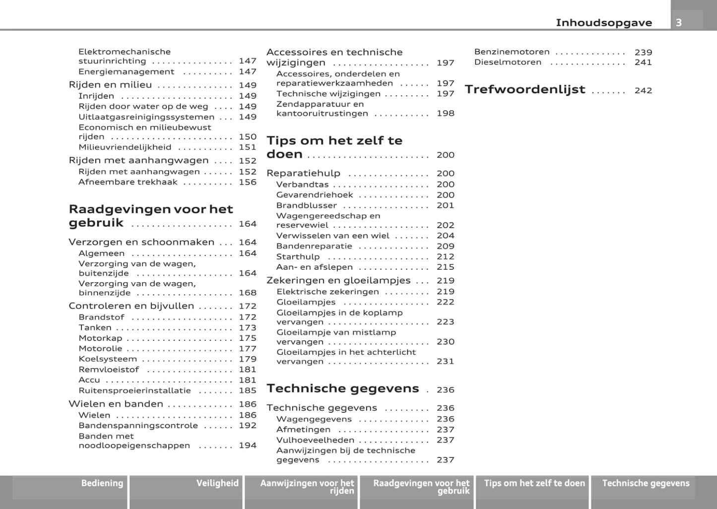 2008-2013 Audi A3 Gebruikershandleiding | Nederlands