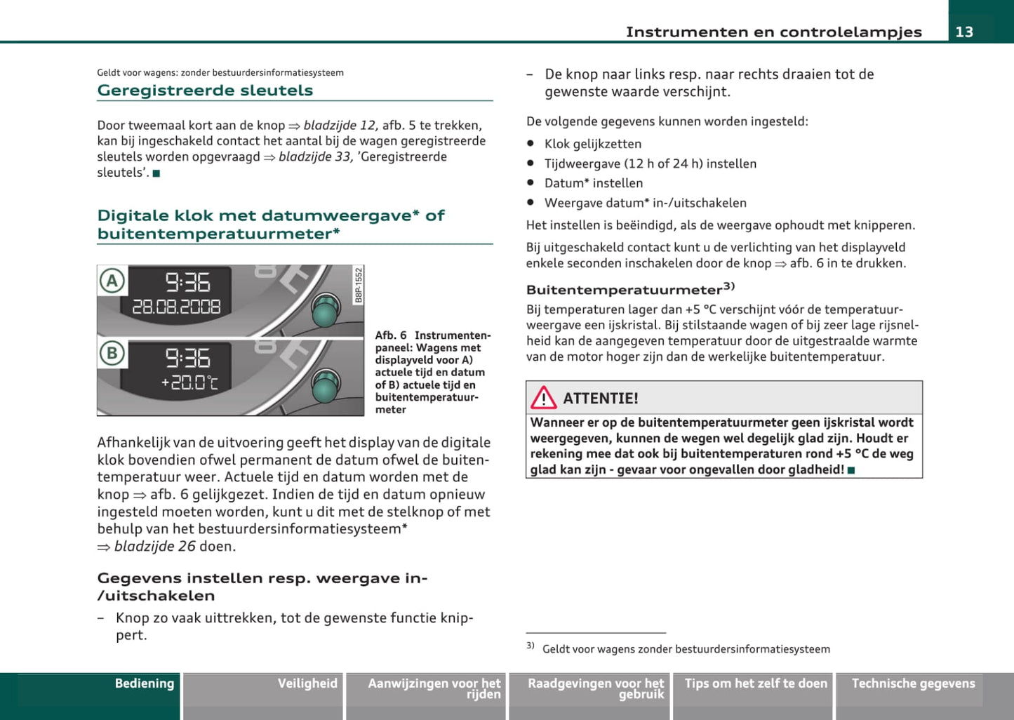 2008-2013 Audi A3 Gebruikershandleiding | Nederlands