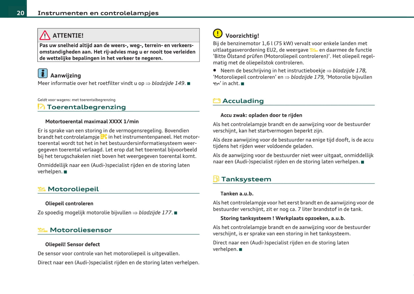 2008-2013 Audi A3 Gebruikershandleiding | Nederlands