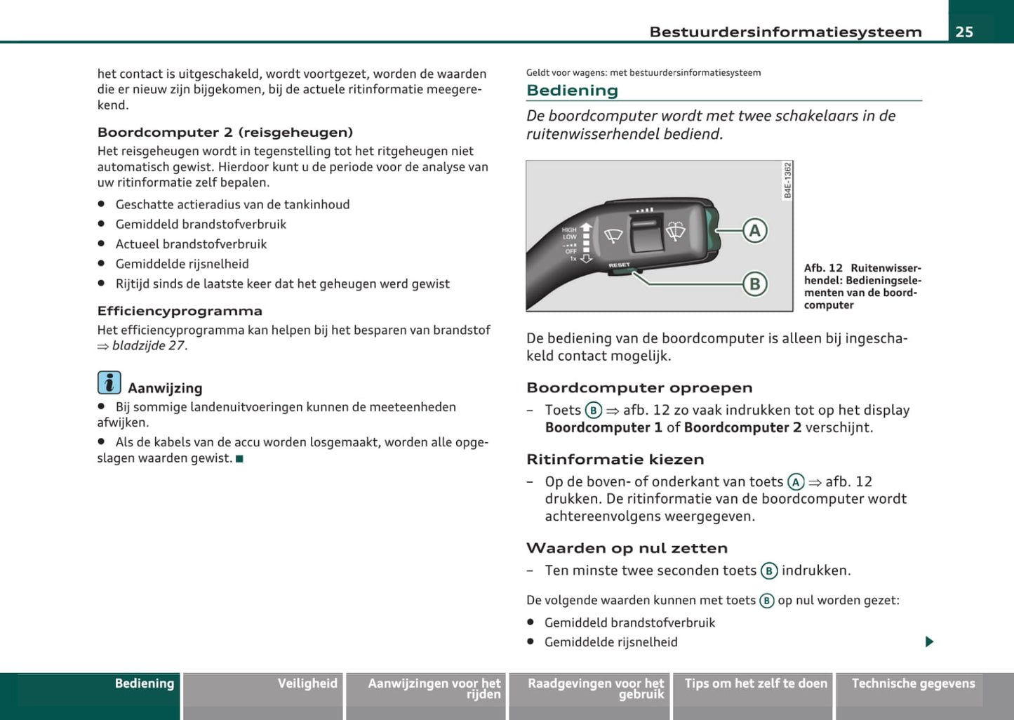 2008-2013 Audi A3 Gebruikershandleiding | Nederlands