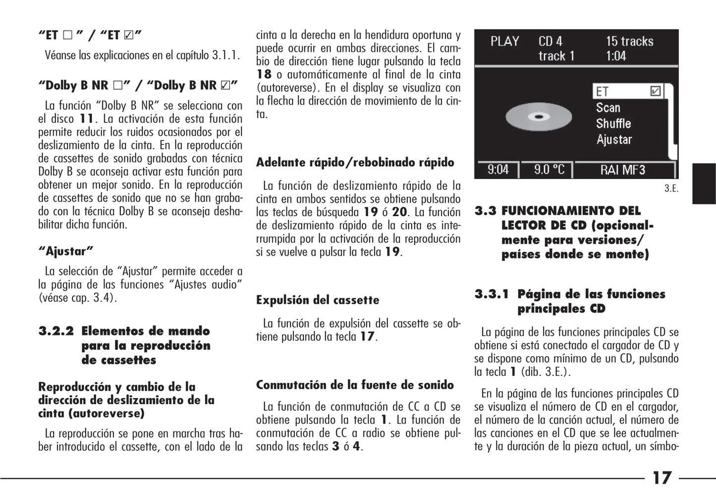 Alfa Romeo 166 Ics Integrated Control System Instrucciones 2004 - 2008