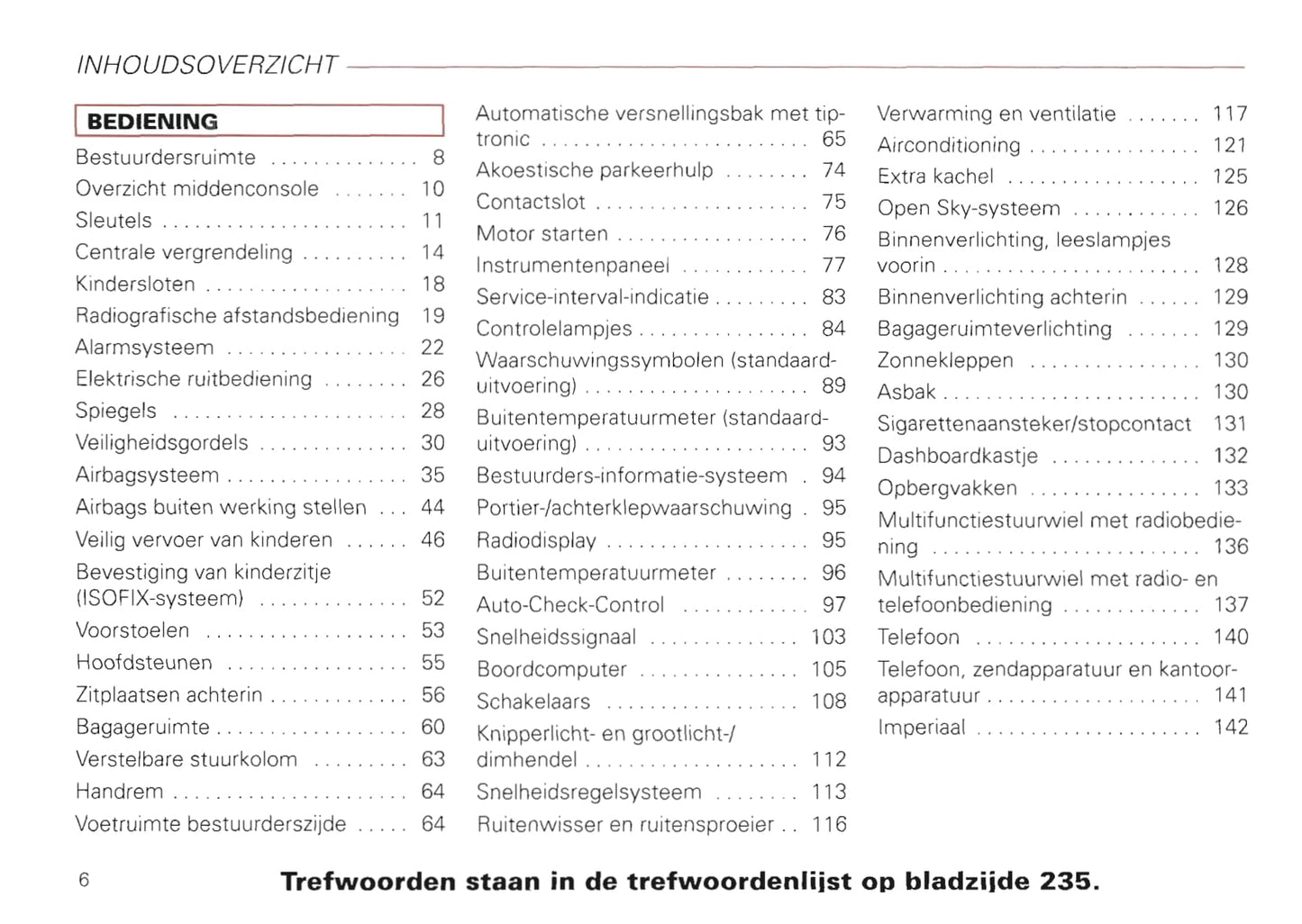 2000-2008 Audi A2 Owner's Manual | Dutch