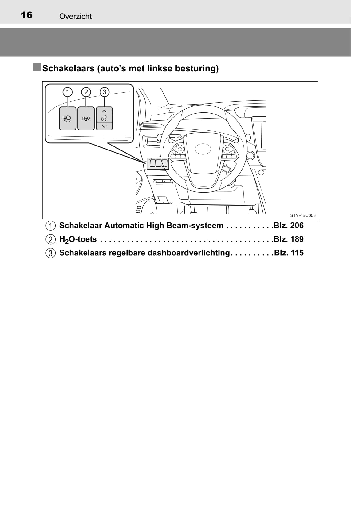 2015-2018 Toyota Mirai Owner's Manual | Dutch