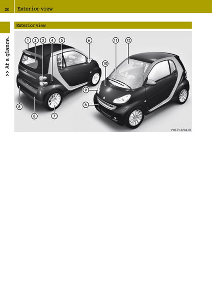 2007-2010 Smart Fortwo Gebruikershandleiding | Engels