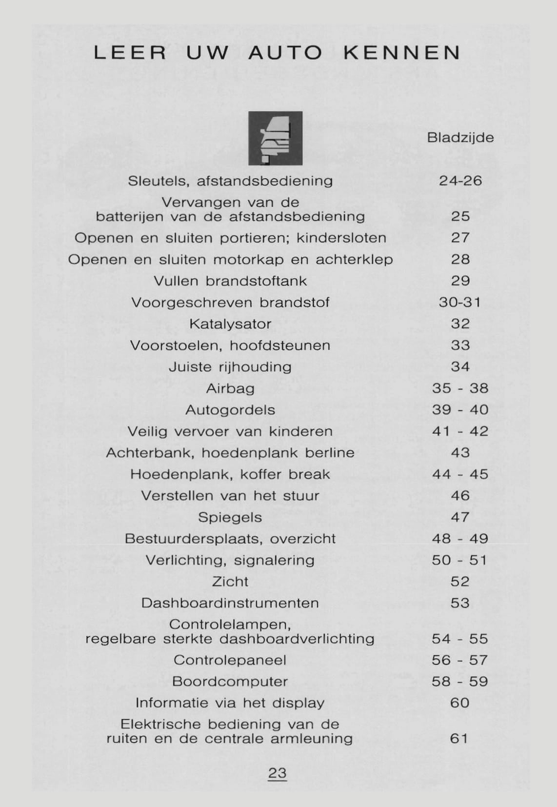 1997-1998 Citroën XM Bedienungsanleitung | Niederländisch