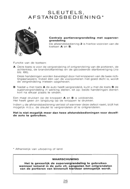 1997-1998 Citroën XM Bedienungsanleitung | Niederländisch