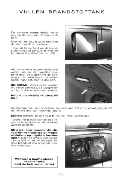 1997-1998 Citroën XM Bedienungsanleitung | Niederländisch