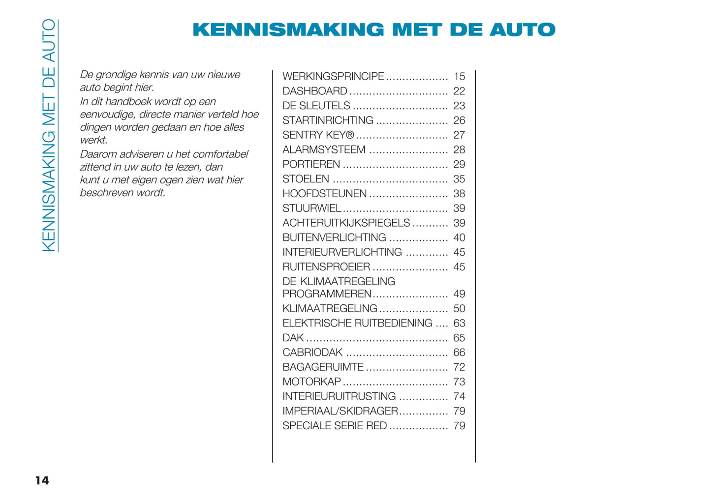 2021-2022 Fiat 500e Gebruikershandleiding | Nederlands