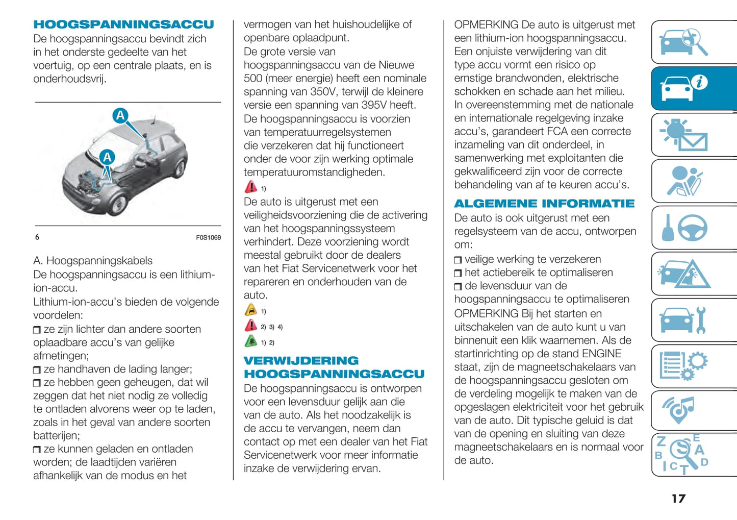 2021-2022 Fiat 500e Gebruikershandleiding | Nederlands