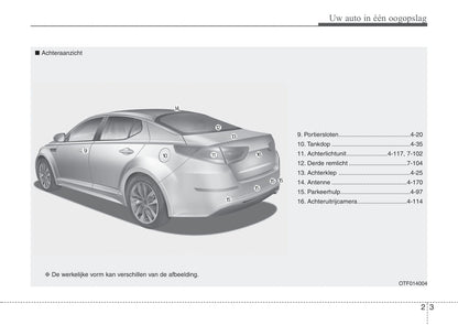 2013-2014 Kia Optima Gebruikershandleiding | Nederlands