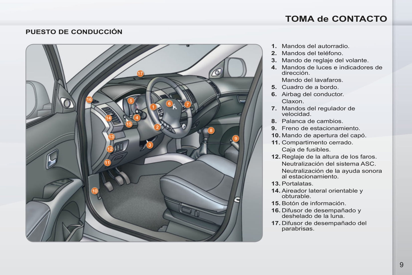 2011-2012 Peugeot 4007 Gebruikershandleiding | Spaans