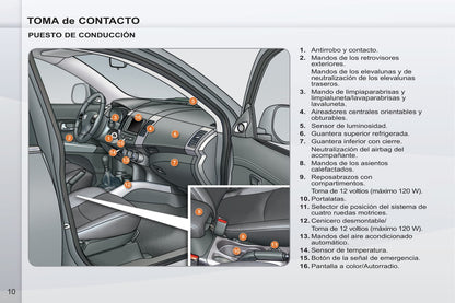 2011-2012 Peugeot 4007 Gebruikershandleiding | Spaans