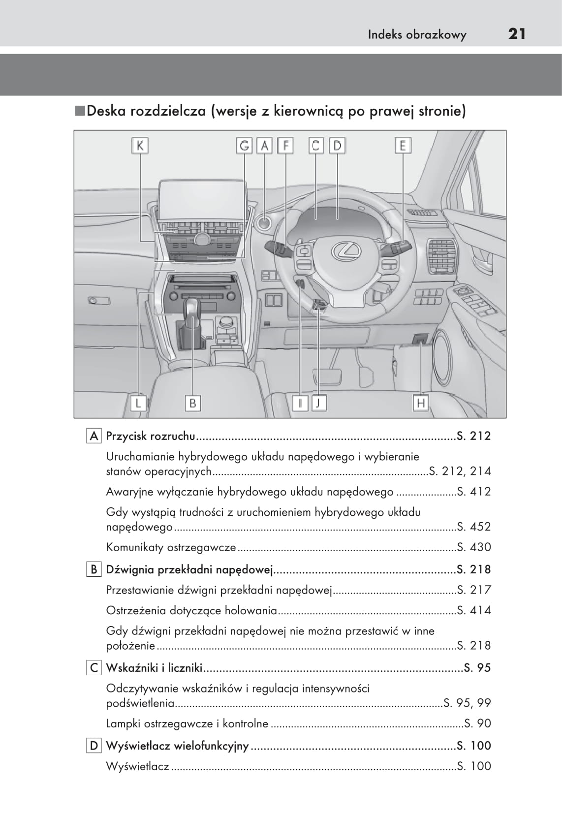 2017-2018 Lexus NX 300h Bedienungsanleitung | Polnisch