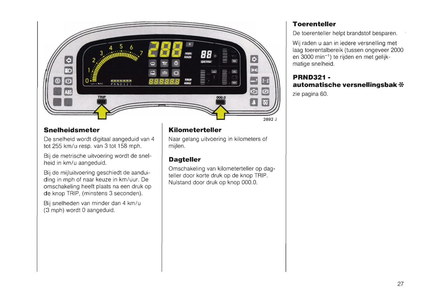 1988-1992 Opel Vectra Bedienungsanleitung | Niederländisch