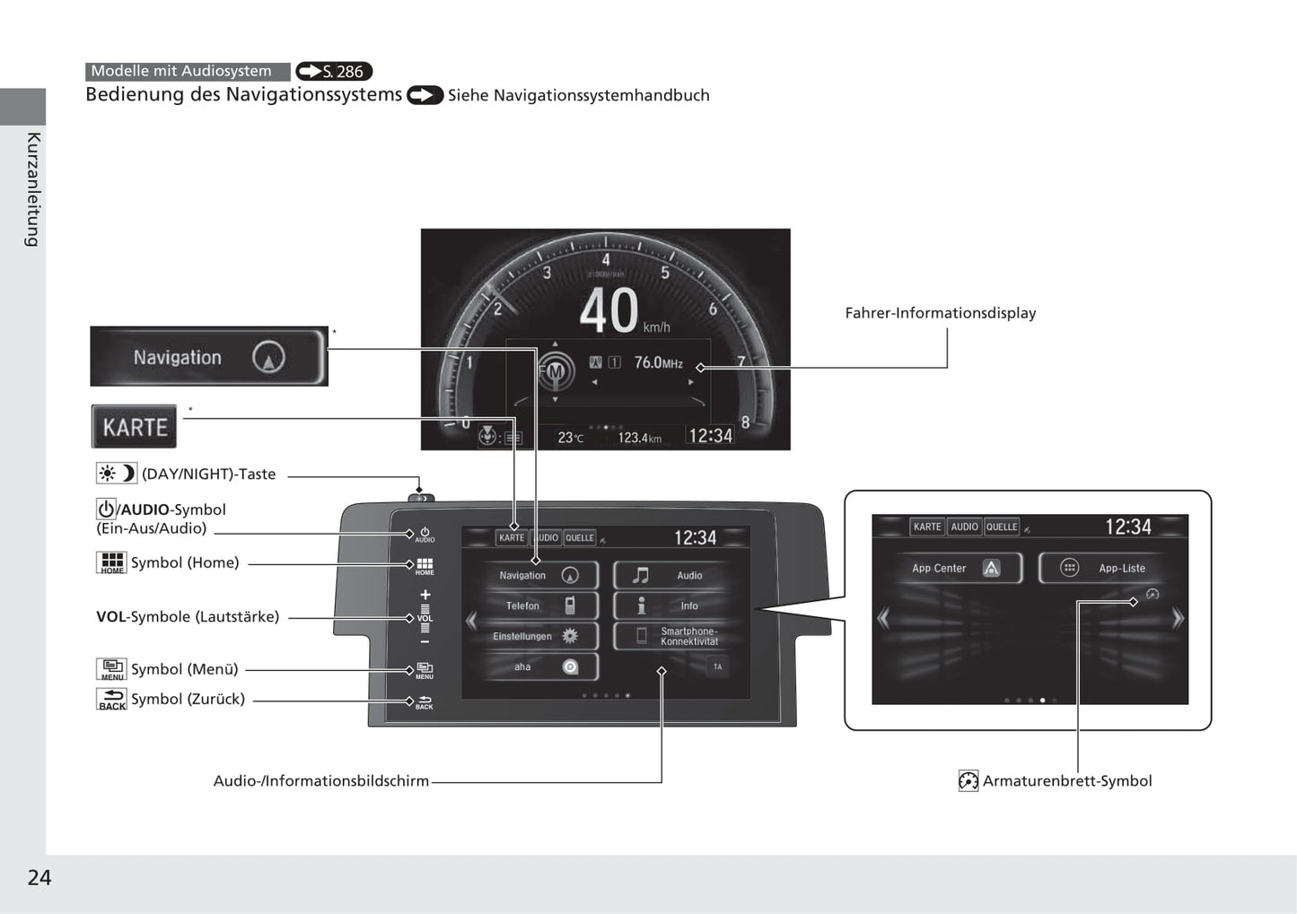 2016-2017 Honda Civic Sedan Gasoline Owner's Manual | German