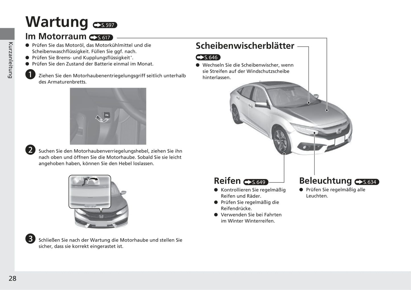 2016-2017 Honda Civic Sedan Gasoline Owner's Manual | German