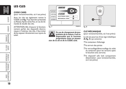 2009-2010 Fiat Bravo Owner's Manual | French