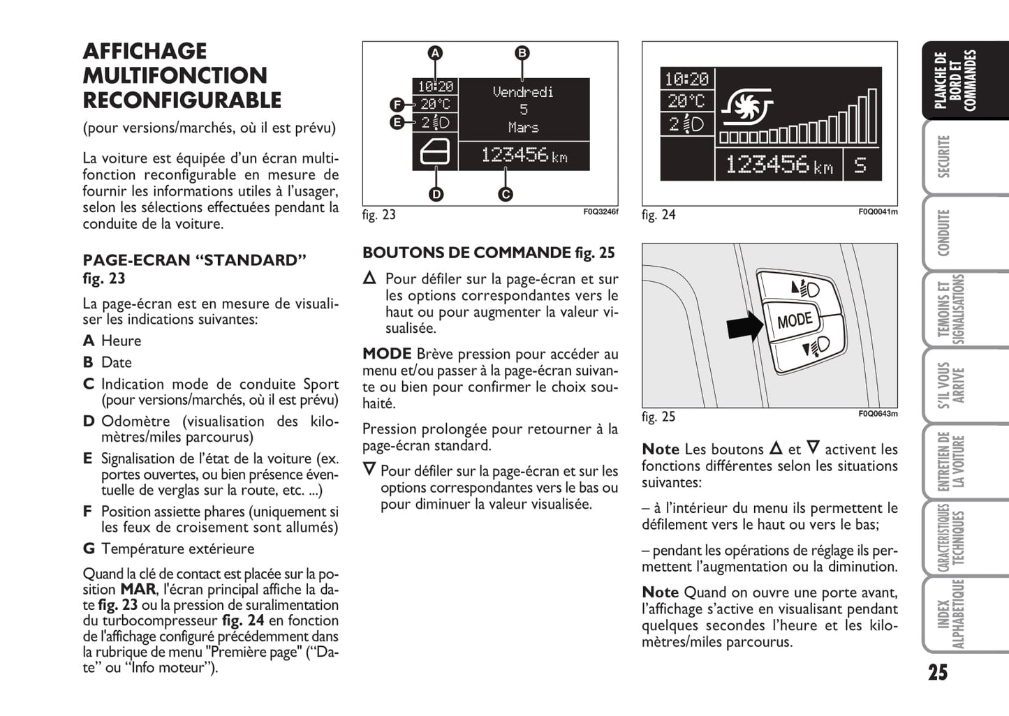 2009-2010 Fiat Bravo Owner's Manual | French