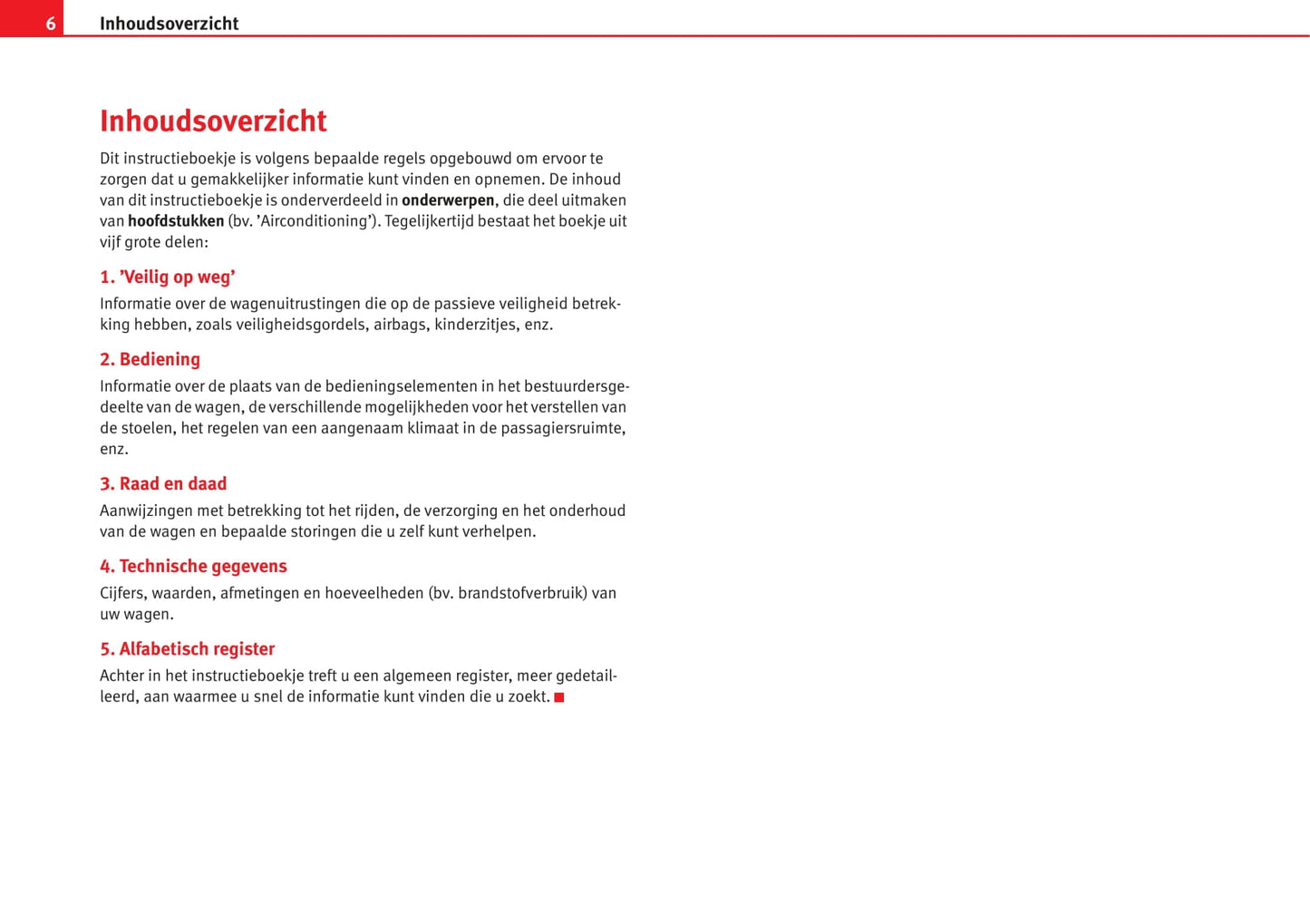 2003-2006 Seat Cordoba Gebruikershandleiding | Nederlands