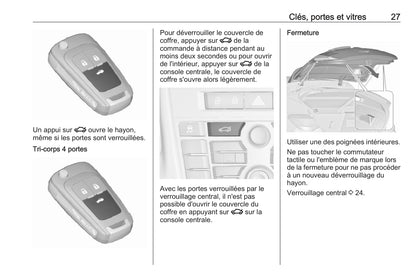 2017-2018 Opel Astra Manuel du propriétaire | Français