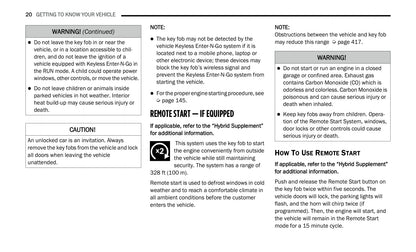 2021 Chrysler Pacifica Owner's Manual | English