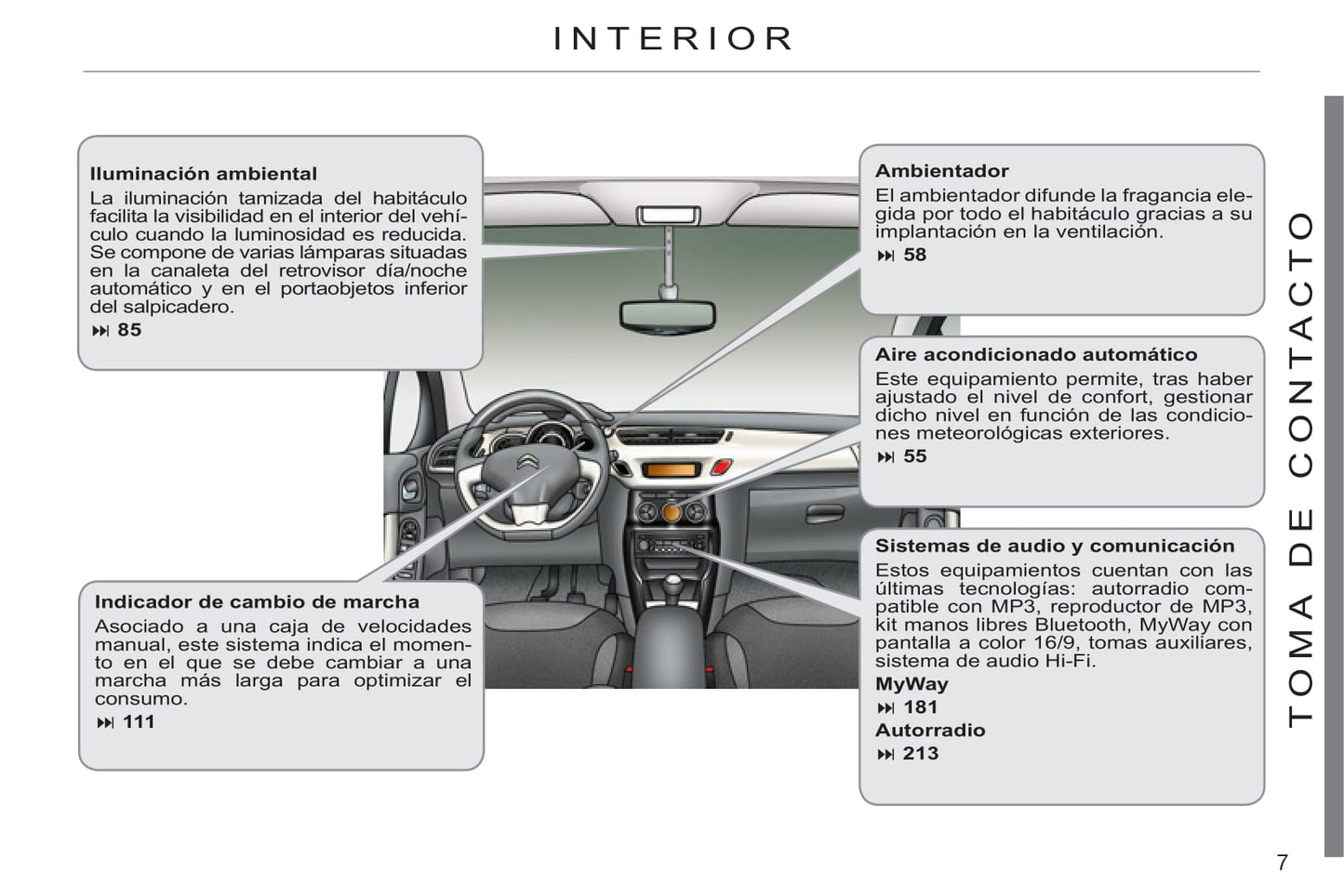 2011-2013 Citroën C3 Bedienungsanleitung | Spanisch