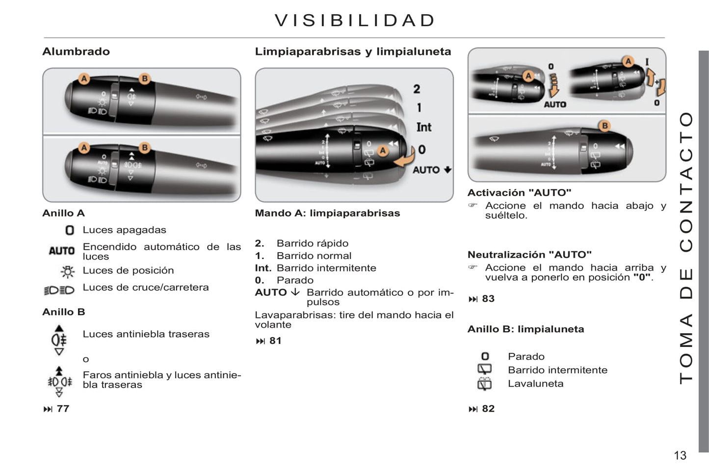 2011-2013 Citroën C3 Bedienungsanleitung | Spanisch