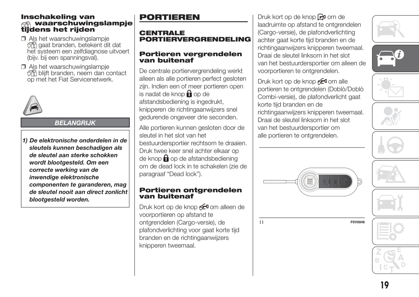 2015-2016 Fiat Doblò Manuel du propriétaire | Néerlandais