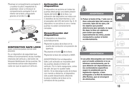 2010-2014 Alfa Romeo Giulietta Manuel du propriétaire | Espagnol