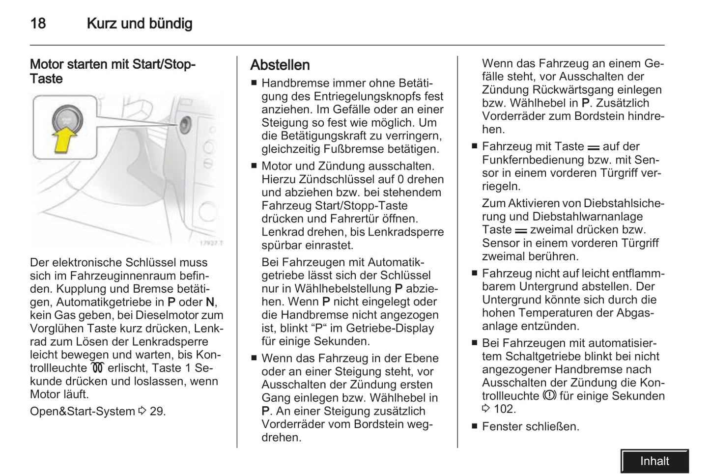 2008 Opel Zafira Owner's Manual | German