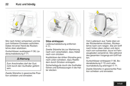 2008 Opel Zafira Owner's Manual | German