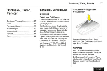 2008 Opel Zafira Owner's Manual | German