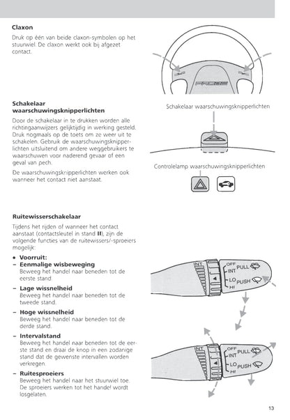 1993-1997 Ford Probe Owner's Manual | Dutch