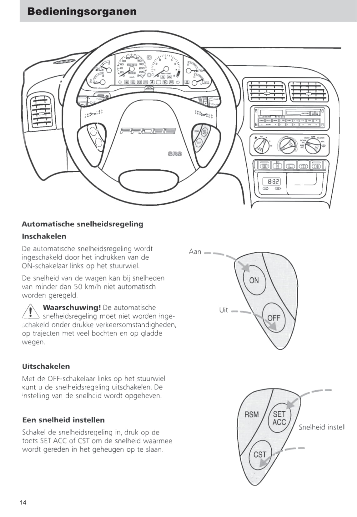 1993-1997 Ford Probe Owner's Manual | Dutch