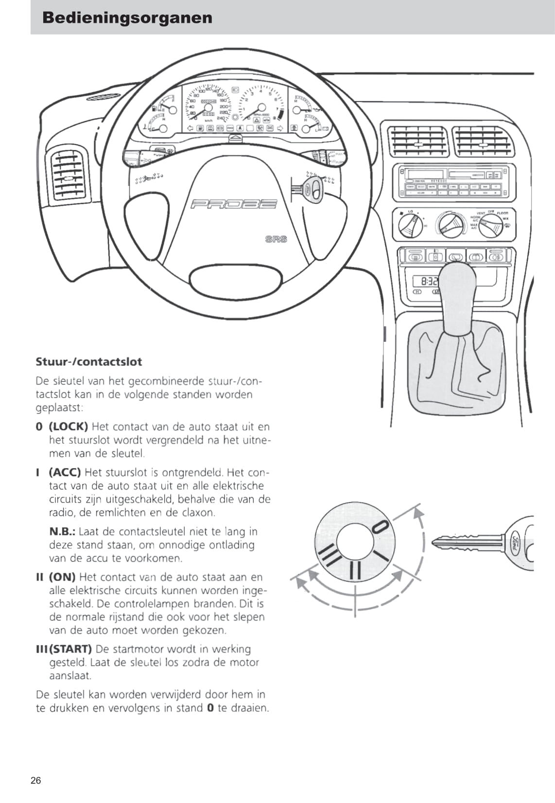 1993-1997 Ford Probe Owner's Manual | Dutch