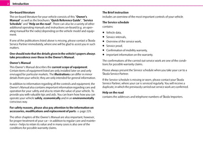 2007-2008 Skoda Octavia Owner's Manual | English