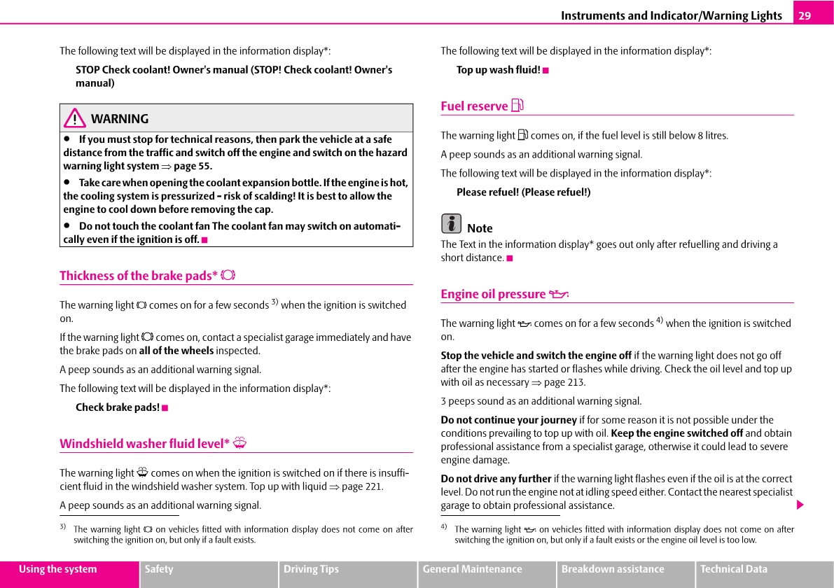 2007-2008 Skoda Octavia Owner's Manual | English