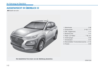 2018-2019 Hyundai Kona Owner's Manual | German