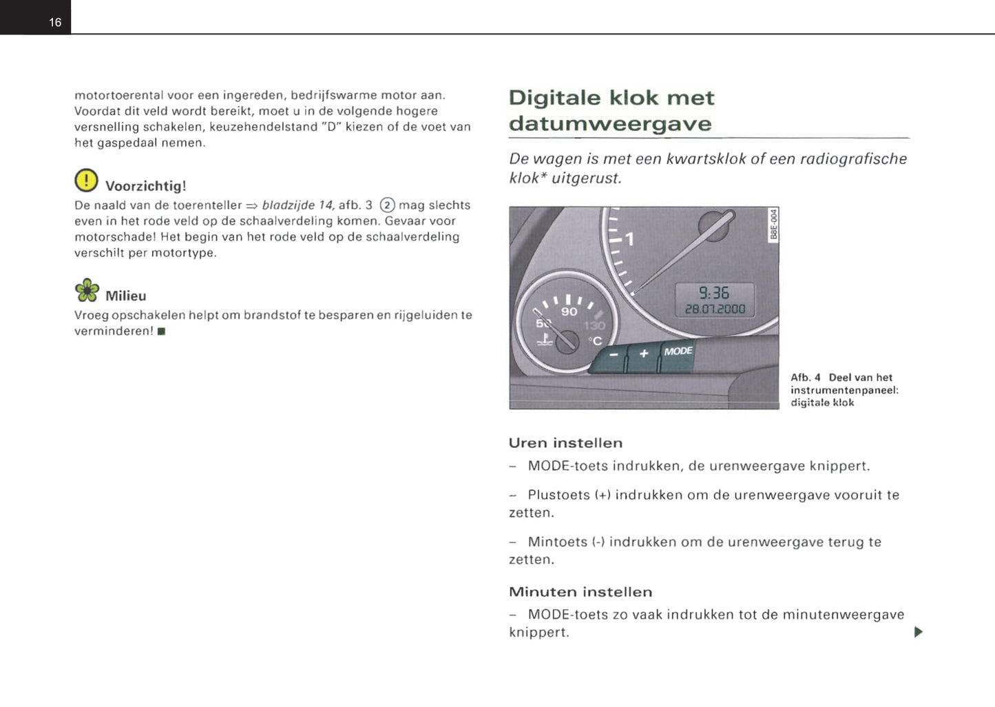 2001-2004 Audi A4 Gebruikershandleiding | Nederlands