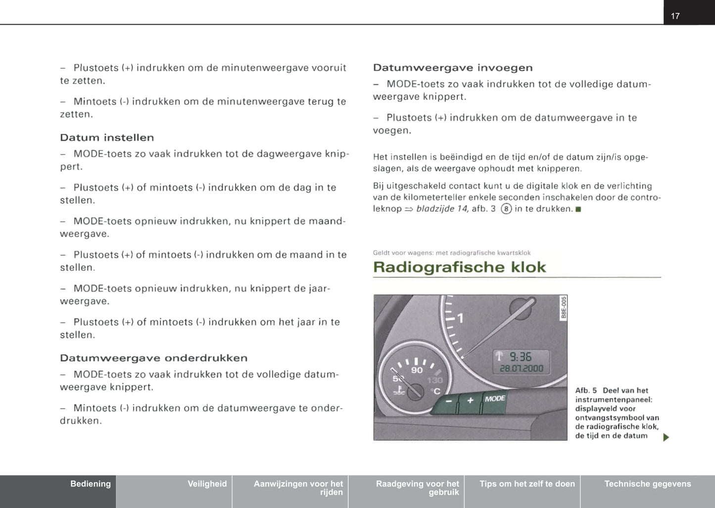 2001-2004 Audi A4 Gebruikershandleiding | Nederlands